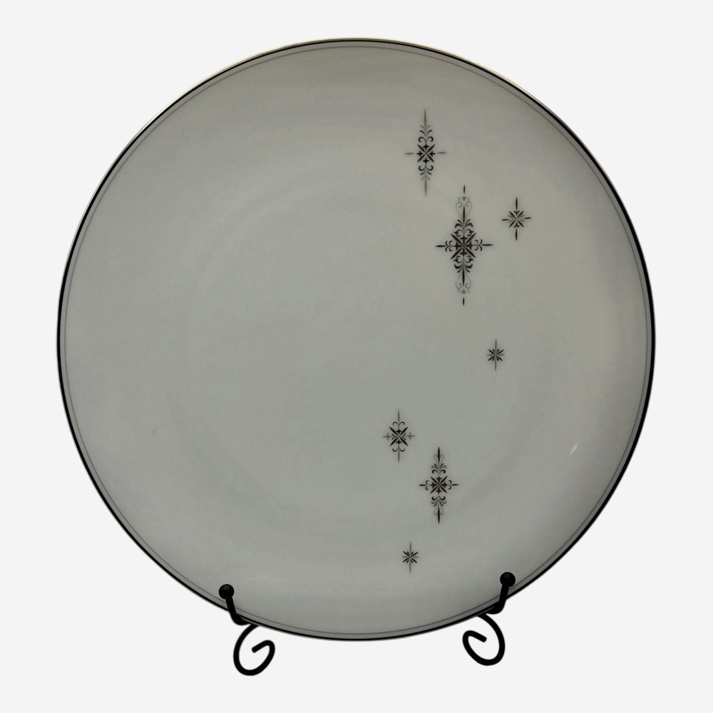 Noritake Stella 6602 Dinner Plate 10.5" Atomic Star Japan Vintage